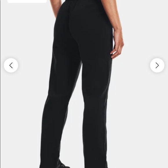 Under Armour Women's Black UA Rival Pants Drawstring with Pockets - Picture 3 of 4